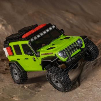 Axial 1/30 SCX30 Jeep Wrangler JLU 4X4 RTR Brushed Rock Crawler (Battery & Charger Included), Green